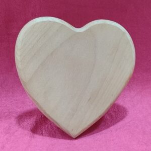 Personalized 6x6 Inch Engraved Wooden Heart Shape Plaque