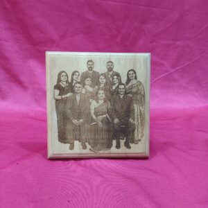 Personalized 8x8 Inch Square Shape Engraved Wooden Plaque