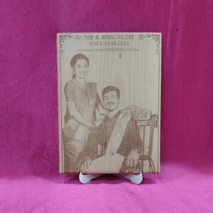 Personalized 9x12 Inch Engraved Wooden Rectangle Shape Plaque