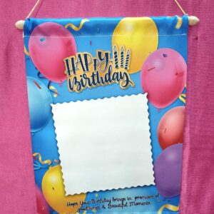Happy Birthday Satin Scrolls personalized birthday gift with premium satin finish