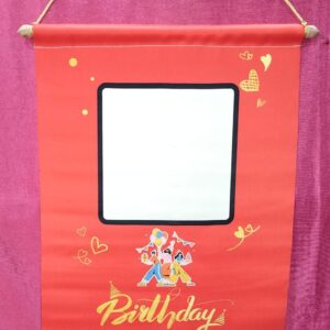 Happy Birthday 05 satin scroll birthday decoration stage backdrop