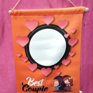 Best Couple satin scroll romantic personalized gift with premium satin finish