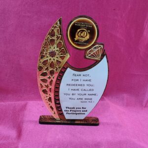 MWM-14 MDF Wooden Memento Trophy for Corporate Awards and Recognition