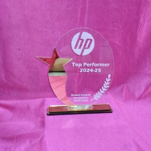 Acrylic Trophy MWM-07 award for corporate and school recognition ceremonies