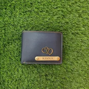 Stylish men's wallet in blue colour with premium finish