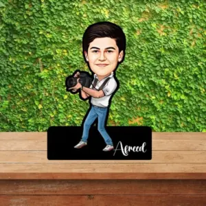 ACC33 Cameraman Kids Caricature Cartoon Cutout Frame