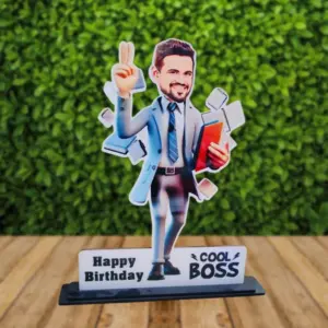 ACC40 Cool Boss Caricature Cartoon Cutout Frame