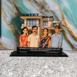 MDF Custom Cutout Sweet Home Personalized Home Décor Frame