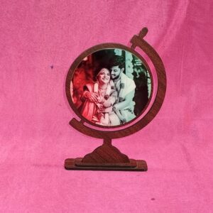 Customized Globe Frame Personalized World Theme Photo Gift