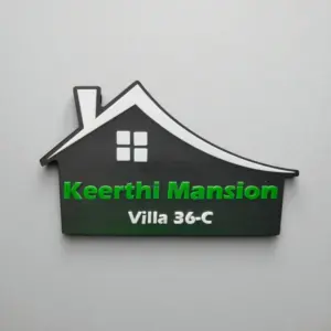Home Shape House Name Board for entrance décor