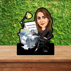 ACC26 Boss Women Personalized Caricature Cartoon Cutout Frame