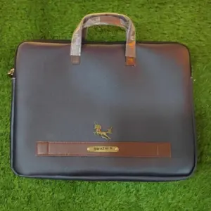 Stylish blue laptop sleeve bag with protective design for laptops
