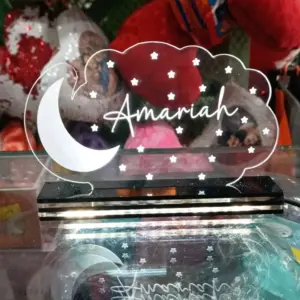 3D Illusion Acrylic Lamp with personalized name engraving