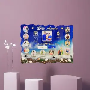 9x12 Inch Sea Theme Baby Keepsake Resin Art Frame