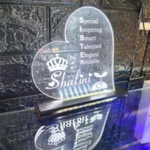 Sister LED Photo Frame personalized acrylic tabletop décor