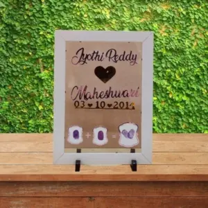 Wedding Vows Couple Thumb Impression Frame A4 Size
