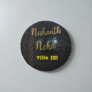 Designer Round House Name Board for entrance décor