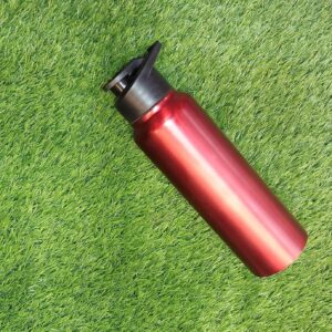 Engraved Wide Mouth Bottle 750ml Red Colour Personalized Bottle