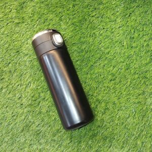 Engraved Smart Vacuum Insulated Flask Black Colour Personalized Flask
