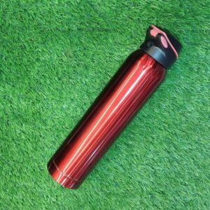 Engraved Stainless Steel Vacuum Bottle Red Colour Personalized Bottle