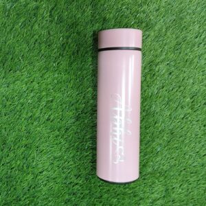 Engraved Temperature Bottle Pink Colour Personalized Smart Bottle