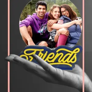Friends SNFLV tabletop photo frame for displaying memorable friendship photos