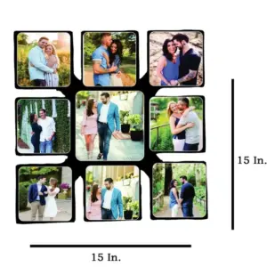 9 Pics Squares MDF Wall Collage Frame SKU307