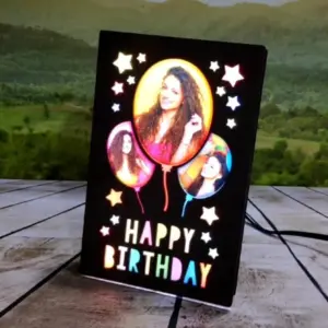 Birthday LED Photo Frame | Personalized Happy Birthday LED Gift