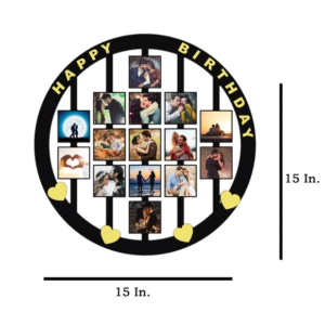 Birthday Photo Frame 15x15 Personalized Happy Birthday Collage