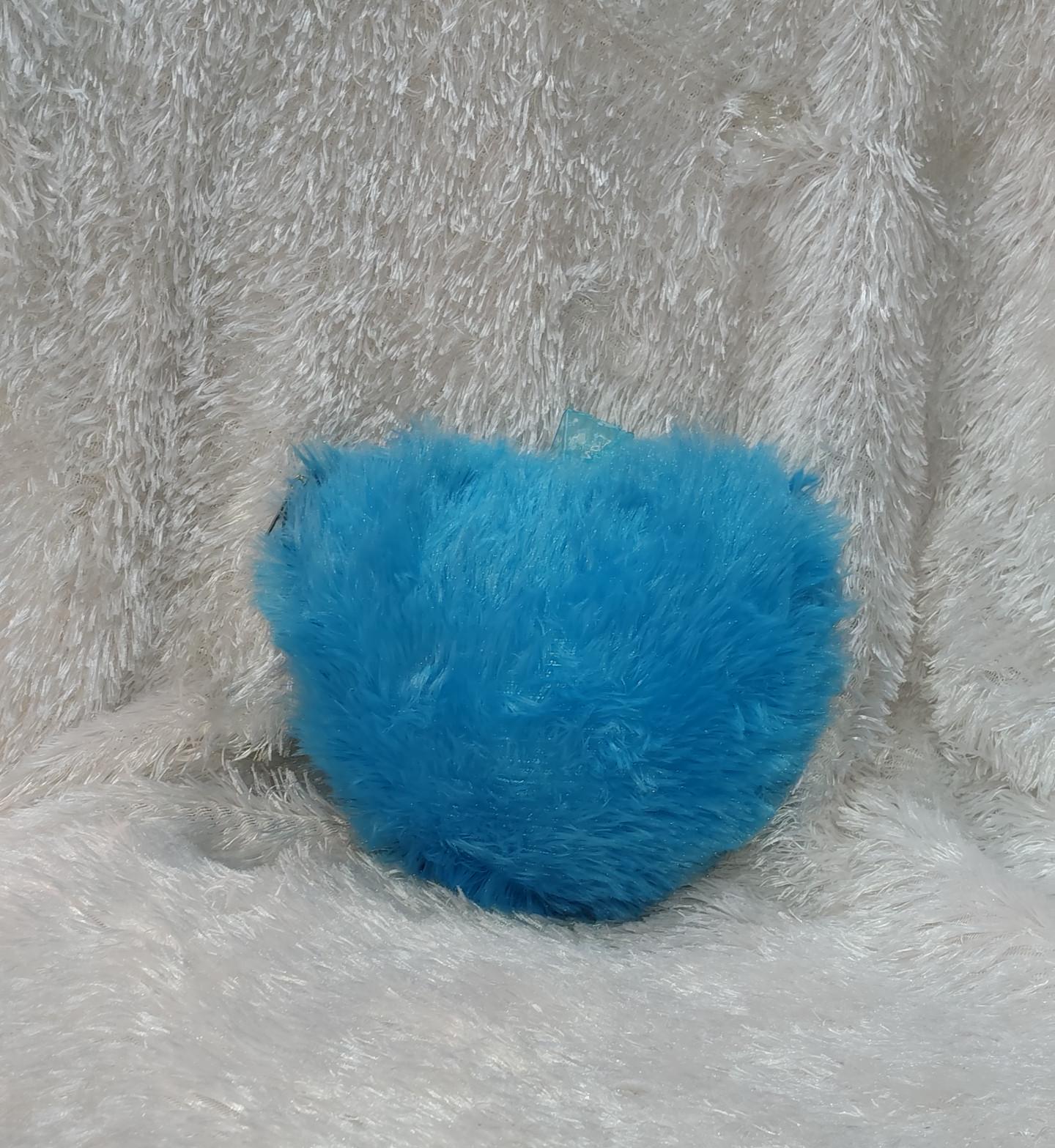 Blue Colour-Small Size Heart Shap | Personalized Photo Fur Pillow - Image 4