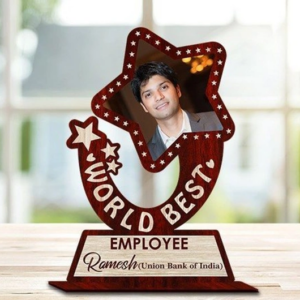 Employee Award Photo Frame Personalized Corporate Recognition Trophy