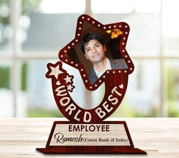 Employee Award Photo Frame Personalized Corporate Recognition Trophy