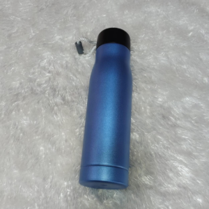 Engraved Hot and Cold Sport Bottle Blue Personalized Stainless Steel Flask