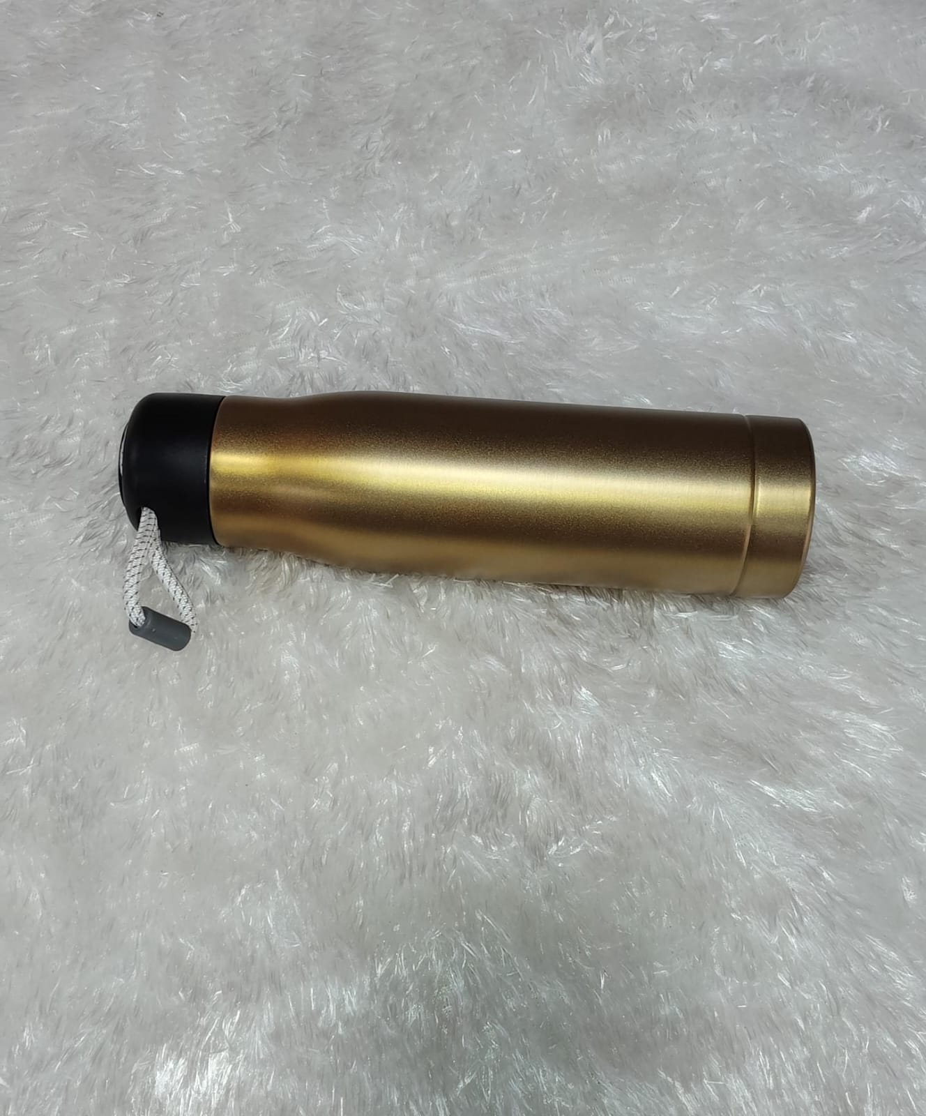 Engraved Hot and Cold Sport Bottle Gold Personalized Stainless Steel Flask - Image 3