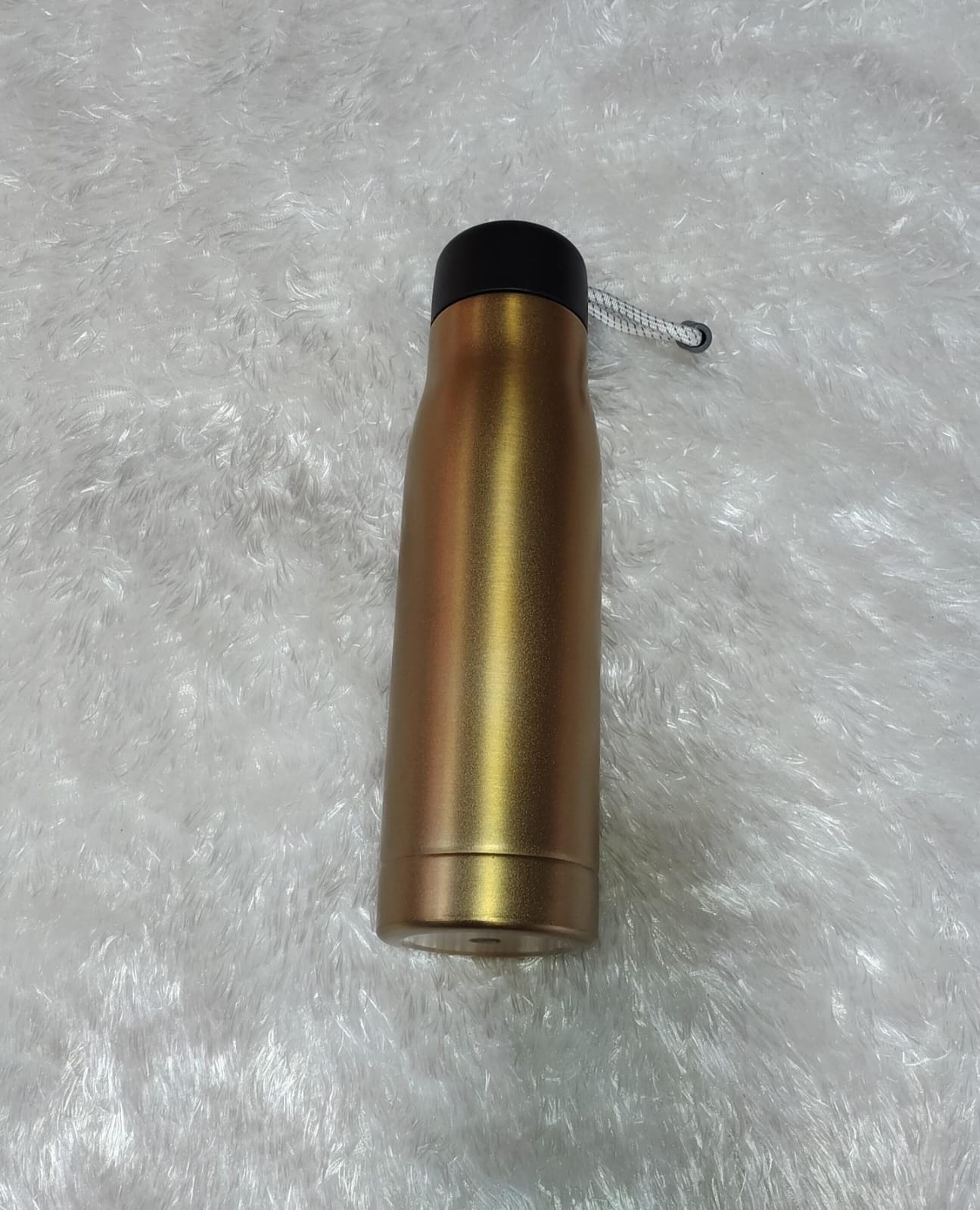 Engraved Hot and Cold Sport Bottle Gold Personalized Stainless Steel Flask