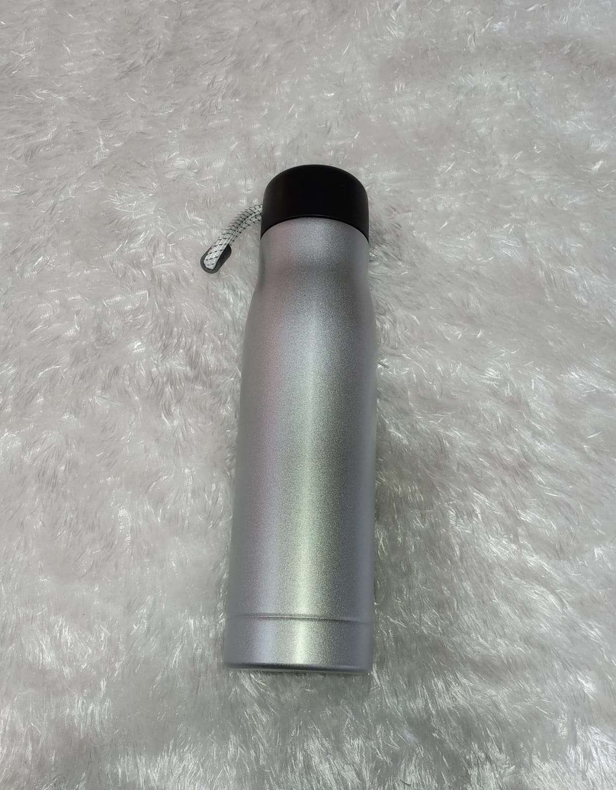 Silver Bottle Engraved Hot and Cold Sport Personalized Stainless Steel Flask - Image 3