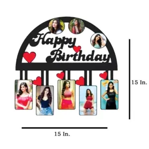 Happy Birthday MDF Wall Collage Frame SKU128