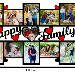 Happy Family MDF Wall Collage Frame SKU231