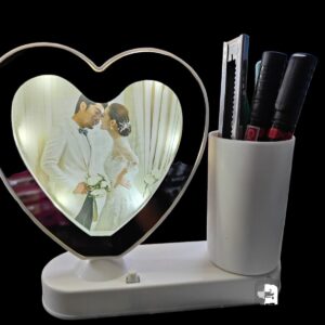 Heart Magic Mirror with Pen Stand