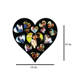 Hearts in Heart MDF Wall Collage Frame SKU117