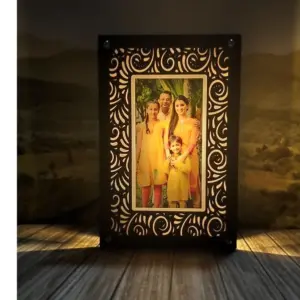 LED Family Photo Frame | Personalized Decorative LED Photo Lamp Frame