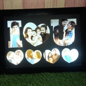 LED I Love You Photo Frame | Personalized LED Couple Photo Gift