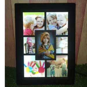 LED Kids Photo Collage Frame | Personalized Children's Memory LED Frame