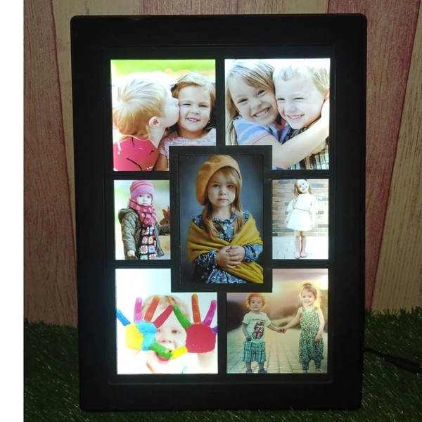LED Kids Photo Collage Frame | Personalized Children's Memory LED Frame