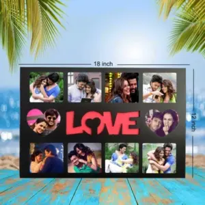 LED Love Photo Collage Frame 18x12 Inch