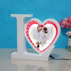 Love Heart Magic Mirror White Colour