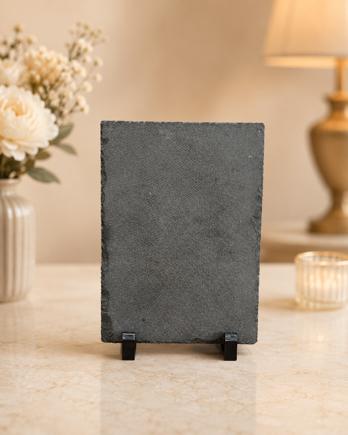 8x6 Inch Rock Frame Personalized Natural Slate Photo Print Frame - Image 4