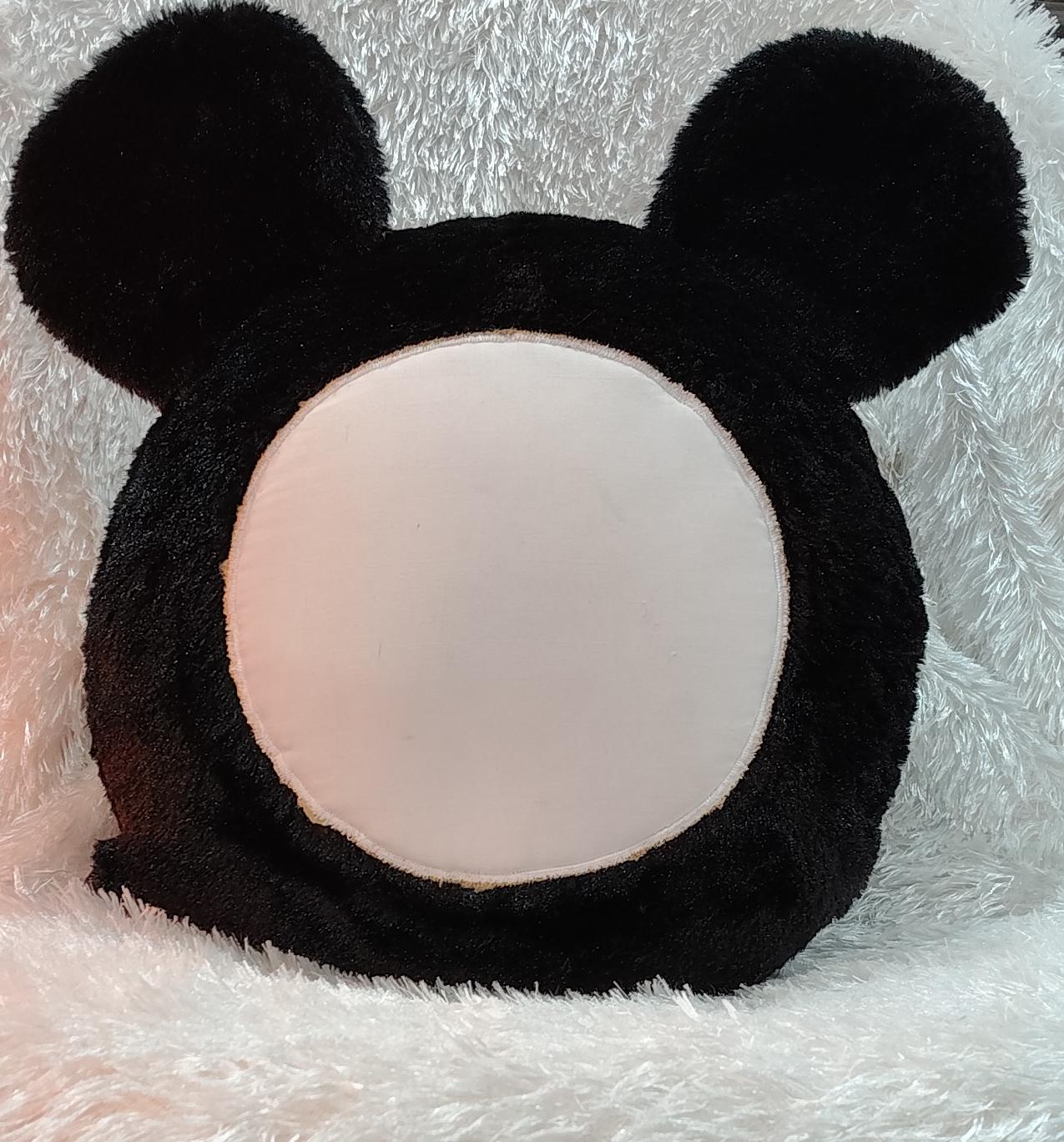 Mickey Mouse cushion made with soft plush fabric for kids and custom photo print - Image 3