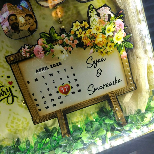 Anniversary Miniature Frame 12x18 Inch | Personalized LED Gift - Image 4