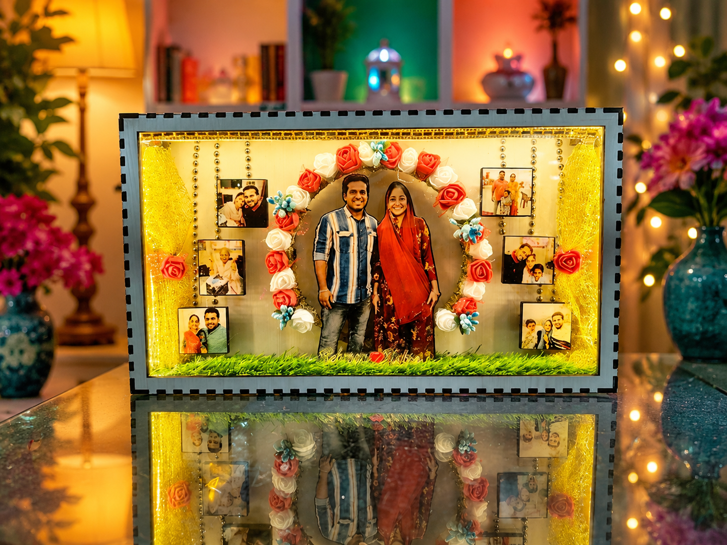 Memory Miniature Frame 8x14 Inch | Personalized LED Gift - Image 2